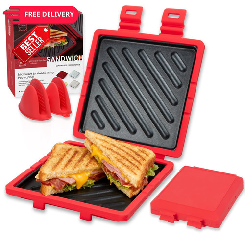 Microwave sandwich maker with - microwave,