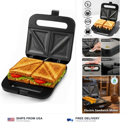 Ovente electric sandwich maker - electric,