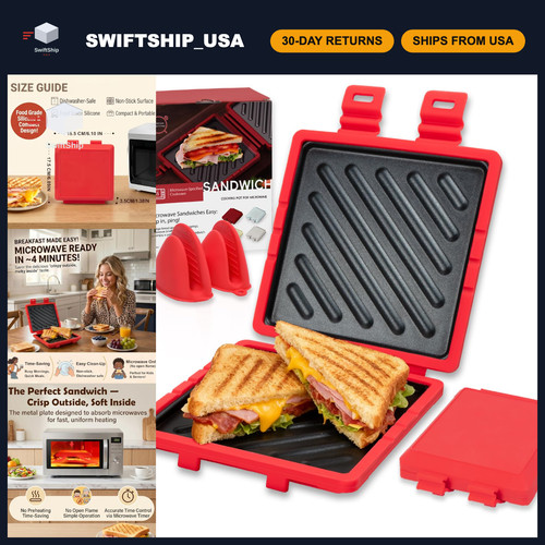 Non stick microwave sandwich - microwave,