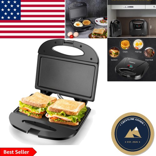 Black non stick sandwich maker - black,