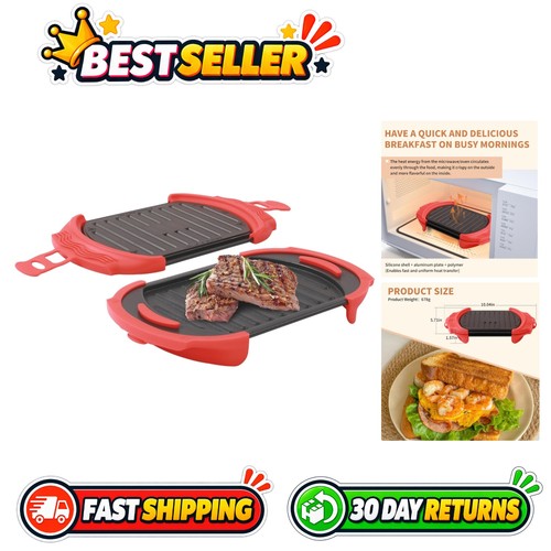 Red microwave sandwich maker - microwave,