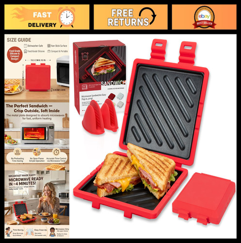 Microwave sandwich maker with - sandwich,